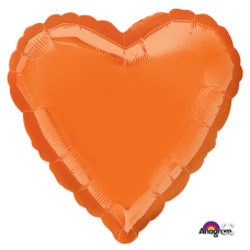 Шар  А Б/РИС СЕРДЦЕ 18" Металлик Orange